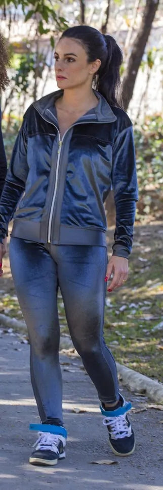 Jaqueta Bomber Plush Cinza